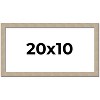PosterPalooza | 20x10 Thin Barnwood Picture Frame, UV Acrylic, 2 Finishes - Grey and Black - 2 of 4