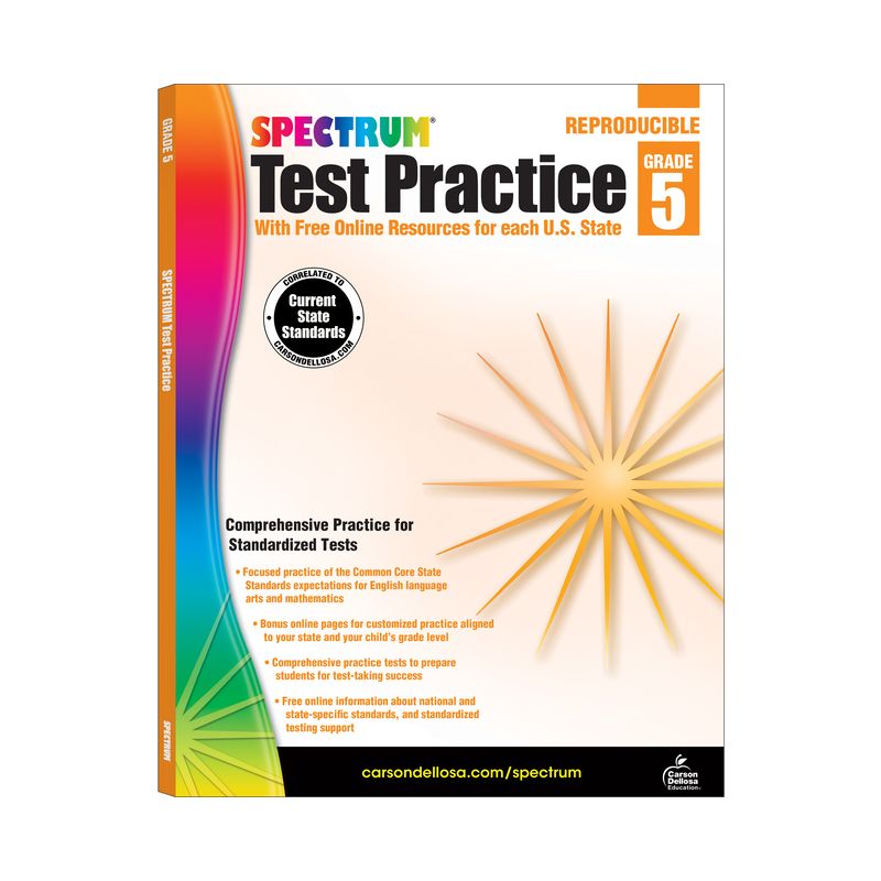 Spectrum Test Practice, Grade 5 - (Paperback), 1 of 2