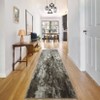 Washable Modern Abstract Rug Non Slip Low Pile Rug Soft Contemporary Throw Floor Cover Foldable Indoor Carpet for Living Room Bedroom - 2 of 4