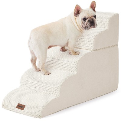 ZOMISIA Dog Stairs for High Beds - Pet Stairs Ramp for Couch, 35D Foam Dog Steps for Small to Large Pets, with Non-Slip Bottom