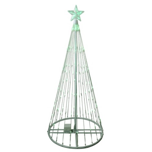 Northlight 4 Green Led Lighted Show Cone Christmas Tree Outdoor