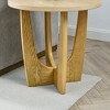 NicBex Modern 36" Round Wood Coffee Table with Cross Legs for Living Room and Office - 4 of 4