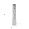 HomeRoots 48" Silver Striped Tapered Ceramic Floor Vase - 3 of 4