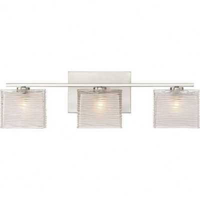 Quoizel Lighting Westcap 3 - Light Vanity in  Brushed Nickel