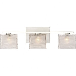 Quoizel Lighting Westcap 3 - Light Vanity in  Brushed Nickel - 1 of 4