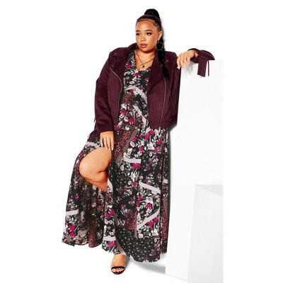 Women's Plus Size Piper Maxi Dress - black | CITY CHIC