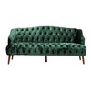 73.25" 3-Seat Sofa with Button-Tufted Diamond Stitch and Birch Wood Legs for Living Room or Bedroom - 3 of 4