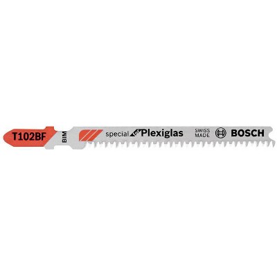 Bosch 3-5/8 in. Bi-Metal T-Shank Ground teeth and taper ground back Jig Saw Blade 13 TPI 3 pk
