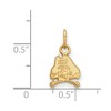 Black Bow Jewelry 14k Yellow Gold Plated Sterling Silver East Carolina Pirates NCAA Extra Small Pendant - 2 of 3