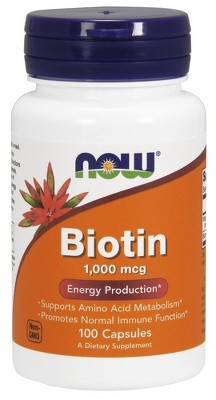Biotin 1000mcg by Now Foods  -  100 Capsule