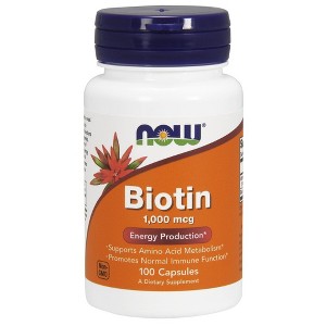Biotin 1000mcg by Now Foods  -  100 Capsule - 1 of 3