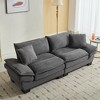 SKRAN Loveseat Sofa with Pillows Upholstered,Corduroy Sleeper Couch Deep Seat for Bedroom,Living Room,Apartment,Office,Dorm - 4 of 4