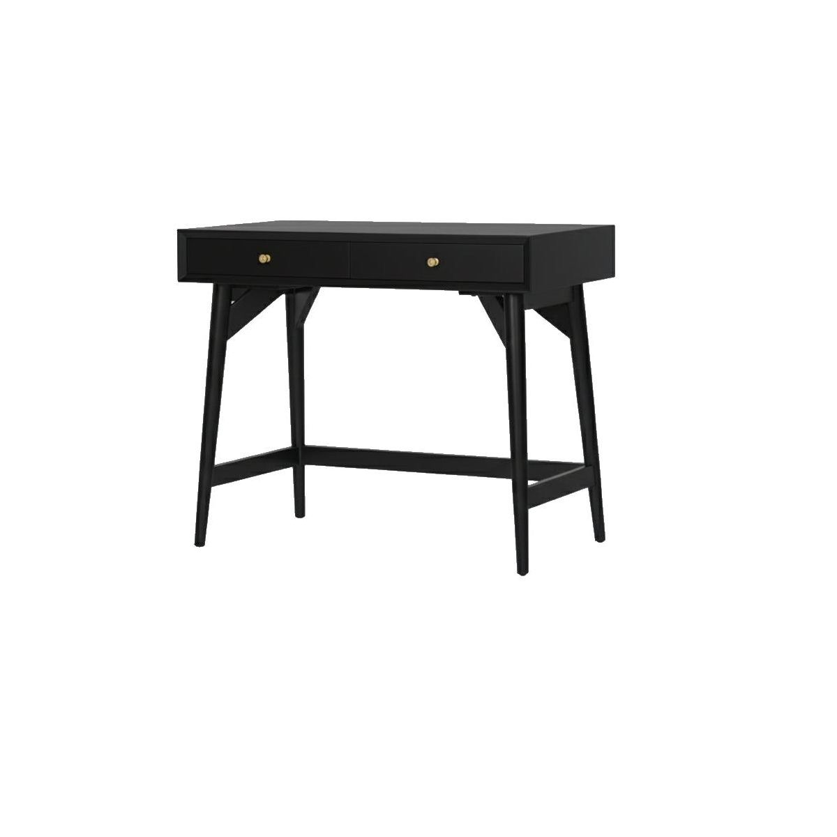 Flynn Mid-Century Mini Desk in Black | Alpine Furniture - thumbnail 4