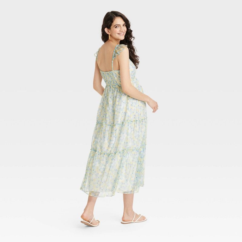 Flutter Sleeve Tulle Maxi Maternity Dress - Isabel Maternity by Ingrid & Isabel™, 2 of 4