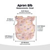 Tiny Twinkle Mess-Proof and Waterproof Baby Bib/Apron with Ruffled Shoulder, Machine Washable and BPA-Free - 4 of 4