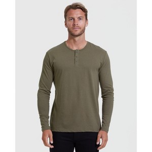 Men's Classic Long Sleeve Henley - True Classic - 1 of 4
