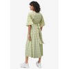 ellos Plus Size Knit Midi Dress With Surplice Neckline & Waist Tie - 3 of 4
