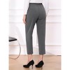 INSPIRE CHIC Women's High Waist Elastic Back Two Slant Pockets Office Work Ankle Pants - 4 of 4