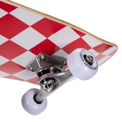 The Heart Supply Skateboard &#8211; Red and White Checkerboard_2