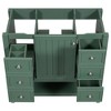 Vynxaria Green 36-inch Bathroom Storage Cabinets - Vanity Base with Drawers - 3 of 4