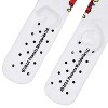 Snoopy Gripper Socks Peanuts Snoopy Dog House Festive Holiday Christmas Lights Men's Fuzzy Gripper Slipper Socks OSFM For Men and Women Multicolored - 3 of 4