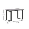 Emma and Oliver 48x30 Dining or Gaming Table with Double Sided Laminate Table Top and Heavy Duty U-Frame Steel Base - 4 of 4