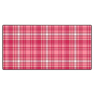 Avenie Pink Plaid Desk Mat -Deny Designs - 1 of 4