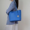 MKF Collection Leah Vegan Leather Women’s Tote Bag by Mia K - Royal Blue - 3 of 4