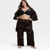 Women's Satin Pajama Pants - Auden™ - 3 of 3