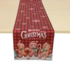 Unique Bargains Christmas Table Runner Plaid Gingerbread Man Polyester Red Yellow 71x14 Inch 1 Pc - 4 of 4