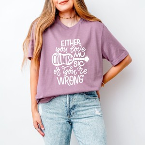 Simply Sage Market Love Country Music Short Sleeve Tee - 1 of 4