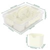 YIGII Divided Serving Tray with Lid and Handles 8 Compartments Snack Box Container Charcuterie Organizer Snackle Box Container for Candy,Nuts，Beige - 3 of 4