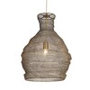 Uttermost Murmur 1-Light Pendant-Antique Brass Woven Metal with Adjustable Cord - 4 of 4