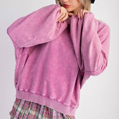 Women's Terry Knit Pullover Top - Easel