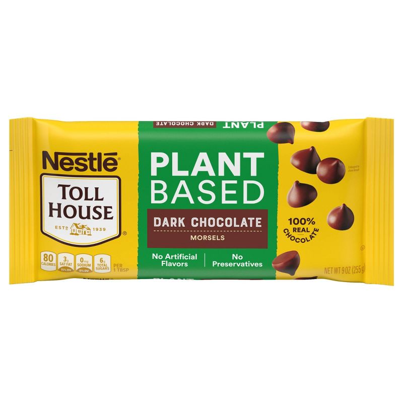 Nestle Toll House Plant Based Dark Chocolate Morsels - 9oz, 1 of 4