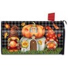 Fall Gnome Home Magnetic Mailbox Cover Humor Autumn Pumpkins Standard Briarwood Lane - 3 of 3