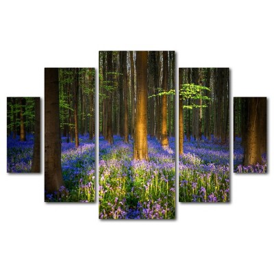 5pc Mystical Forest by Mathieu Rivrin - Trademark Fine Art