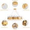 31.5" Luxury Dimmable Round K9 Crystal Ceiling Light Modern Chandeliers - 4 of 4