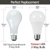 DORESshop 50-Watt/100-Watt/150-Watt Equivalent A21 3-Way LED Light Bulb in Cool White/Daylight/Soft White (4-Pack) - 3 of 4