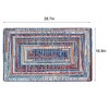 VECELO Front Door Mat Welcome Mat, Absorbent Muddy Kitchen Rugs, Non-Slip Rubber Backing Doormat - 3 of 4