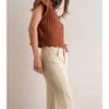 Women's Mock Neck Sweater Vest - PAPERMOON - 2 of 4