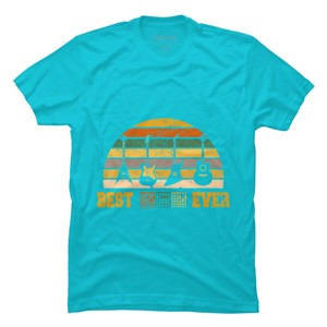 Men's Design By Humans Best Guitar Dad Ever Music Guitar Chord By BaoMinh T-Shirt - 1 of 2
