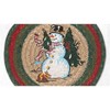 Earth Rugs Winter Wonderland Printed Round Trivet – 10"x10" Braided Jute Mat with Holiday Snow Scene Design - 3 of 3