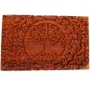 Hand-Carved Wooden Treasure Chest, 'Tree of Life' Jewelry & Watch Storage Box, 8x5 Inch Decorative Gift - 4 of 4