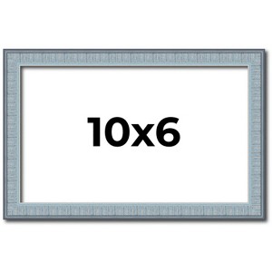 PosterPalooza | Photo Size Textured Blue Picture Frame - UV Acrylic, Foam Board Backing, Hanging Hardware - 1 of 4