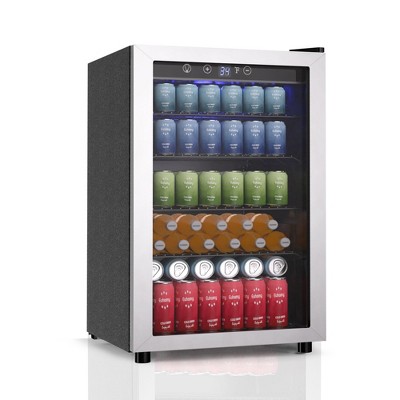 Simzlife Compact Beverage Refrigerator - 4.5 Cu. ft., Adjustable Shelves, Quiet & Energy Efficient