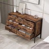 NicBex Wood Dresser with 7 Drawers,Chest of Drawers with Steel Frame for Kids Room,Living Room,Bedroom,Entry and Hallway - 2 of 4