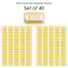 Big Dot of Happiness You Are My Sunshine - Mini Candy Bar Wrapper Stickers - Baby Shower or Birthday Party Small Favors - 40 Count - 3 of 4