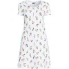 Lands' End Women's Cotton Short Sleeve Knee Length Nightgown - 3 of 3