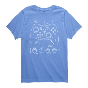 Boys' - Instant Message - Game Controller Rendering Short Sleeve Graphic T-Shirt - 1 of 4